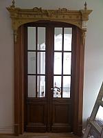 Antique Mahogany Master Bath Doors